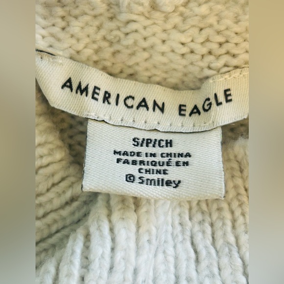 NEW American Eagle Smiley Mock Neck Soft Sweater Size Small NWT - Picture 9 of 13